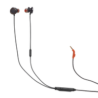 JBL Quantum 50 - Black - Wired in-ear gaming headset with volume slider and mic mute - Hero